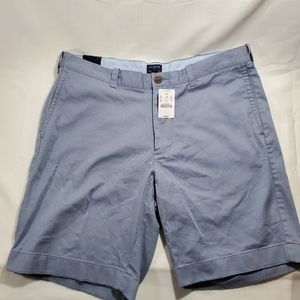 J. Crew Mens Cotton Shorts Gold Blue NWT Size 34